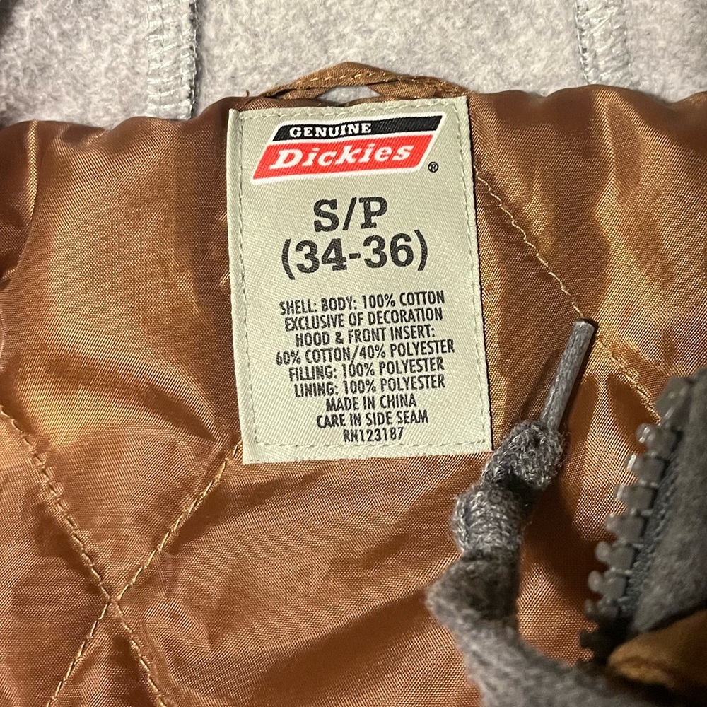 Dickies Men's Brown Shirt Jacket with Hood - Picture 4 of 4